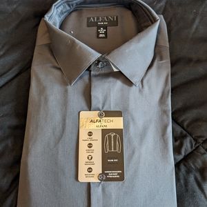 Alfani slim fit dress shirt sz 17-17.5 34/35